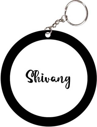 SY Gifts Shivang Name Black Keychain Key Chain