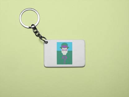 Rushaan Riddler - Printed acrylic animated Keychain(Pack Of 2) Key Chain