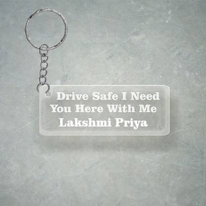 SY Gifts Drive SafeDesign With Lakshmi Priya Name Key Chain