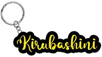 SY Gifts Kirubashini Name Black Yellow Name Keychain Key Chain