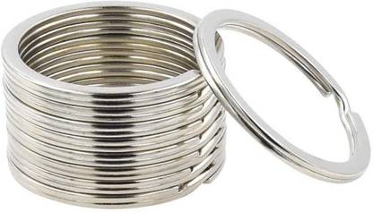 DIY Crafts Small Stainless Steel Key Rings Bulk Split Keychain Rings for Organization 1" Key Chain