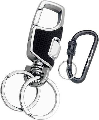 StealODeal Black Hook with 50MM Screw Locking Hook D shape Key Chain
