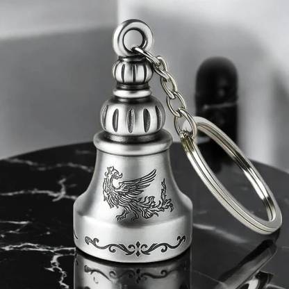 Techpro Guardian Bell For Bike Keychain Good Luck Charm for Bike Key Chain