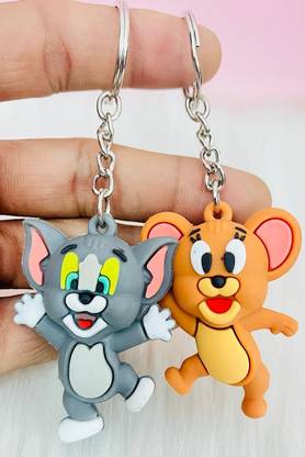 Tera13 Cute 2 Piece Keychain and Bag Hanging Accessory Keyring for Boys Return Gifts Key Chain