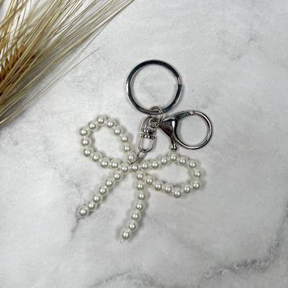 Pearls Of Korea Pearl ribbon Key Chain