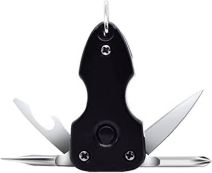 Taskin Multipurpose - Knife | Bottle Opener|Torch| Screwdriver| Key Chain-202 Standard Screwdriver