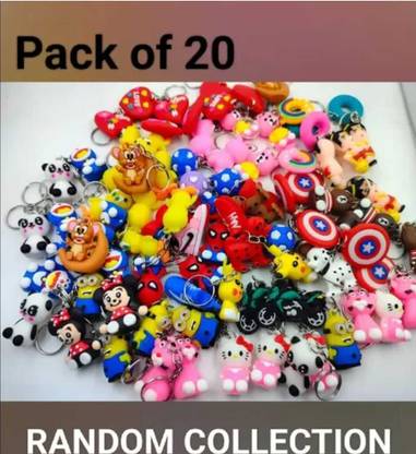 madnika 20 3DCharacter Keychains for Kids Best Birthday Return Gifts for Boys/Girls Key Chain