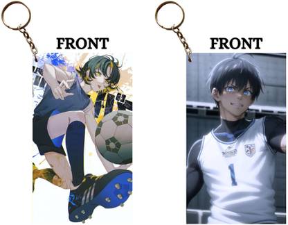 Hariyaali Enterprises LLP Blue Lock BACHIRA AND ISAGI DRIBBLE LIKE COOL Unique Style 2 pcs Combo Key Chain