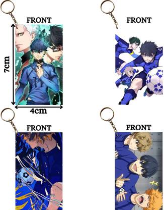 Hariyaali Enterprises LLP Blue Lock EGO CONTROLS ISAGI KUNIGAMI BACHIRA Unique Style 4 pcs Combo Key Chain