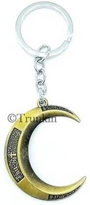 PinakaCorp Moon Night Knoshu Crescent moon Logo Golden Metal Keyring Key Chain