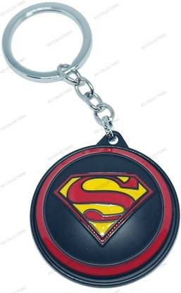 kd collections KD-646 Superman Revolving Fidget Spinner Rotating Keychain Key Chain