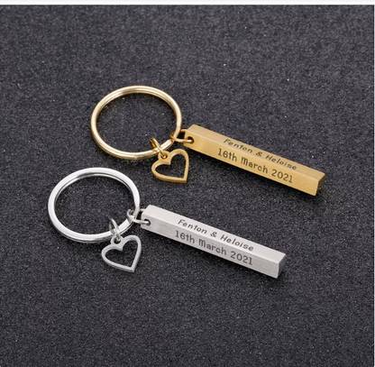 Luxury Brings Couple Keychain,Keychain for Couples,Cute Gifts for Boyfriend,Relationship Key Chain