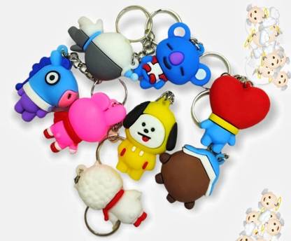 Harshala agro process BTS Band keychain Cartoon Varsion. Key Chain