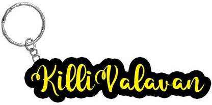SY Gifts KilliValavan Name Black Yellow Name Keychain Key Chain