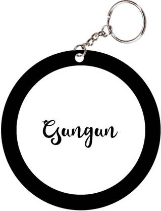SY Gifts Gungun Name Black Keychain Key Chain