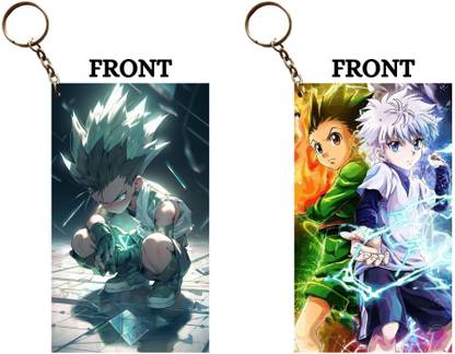 Hariyaali Enterprises LLP Hunter X Hunter GON BOXING MATCH STARTS Unique Style 2 pcs Combo Key Chain
