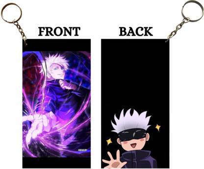 Hariyaali Enterprises LLP GOJO ALL PURPLE TECHNIQUE X LUFFY WITH THE CREW Unique Style 2 pcs Combo Key Chain