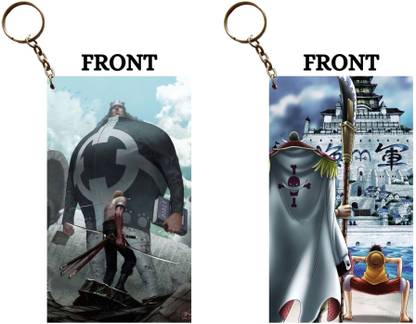 Hariyaali Enterprises LLP ZORO VS KUMA X WHITEBEARD WITH LUFFY Unique Style 2 pcs Combo Key Chain