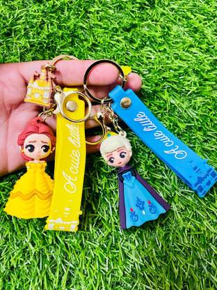 GKM Frozen Queen Elsa & Bailey princess combo set 3D keychain Key Chain