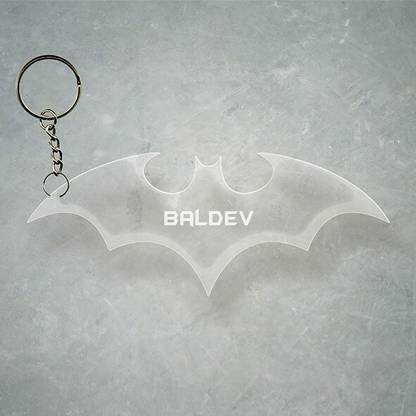 SY Gifts Batman Logo Desigh With Baldev Name Key Chain