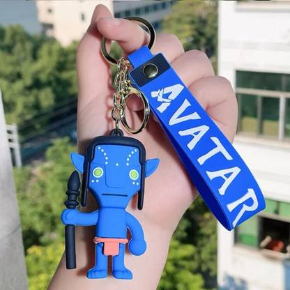 Mubco Avatar Jake Sully 3D Keychain| Strap Charm & Hook | PVC Cartoon Toy Model Gift 1 Key Chain