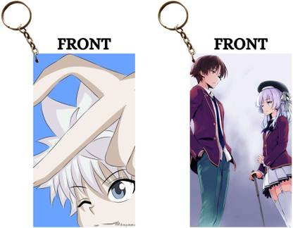 Hariyaali Enterprises LLP KILLUA HEART POSE X AYANOKOJI AND SAKAYANAGI Unique Style 2 pcs Combo Key Chain