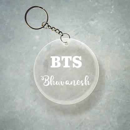 SY Gifts BTS Design With Bhuvanesh Name Key Chain
