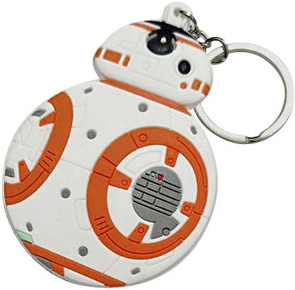 RV Mart Star Wars BB8 Double Side Rubber Keychain Key Chain Key Ring for Car Bikes Key Chain