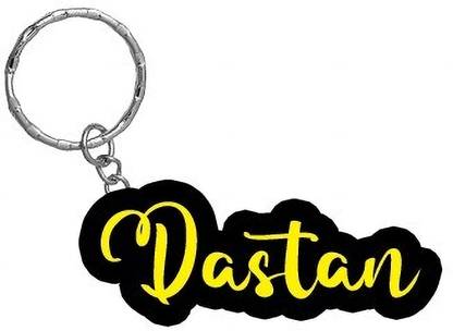 SY Gifts Dastan Name Black Yellow Name Keychain Key Chain