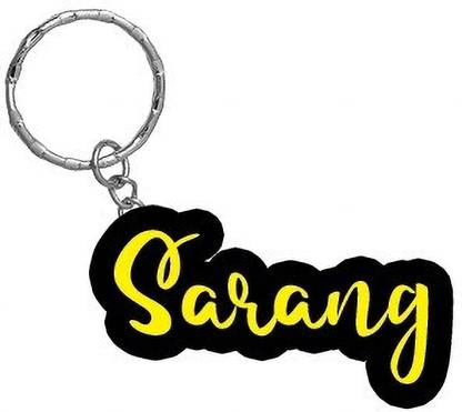 SY Gifts Sarang Name Black Yellow Name Keychain Key Chain