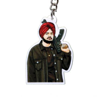 ROOMMATE CO. Sidhu Moose Wala AK47 Key Chains Men Bike/Car| Key Chain For Girls Key Chain