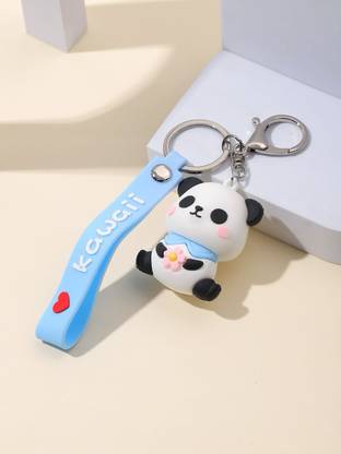 KCA 3D Endearing Panda keychain and keyring holder with strap Key Chain