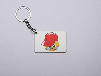 Rushaan Peek a Boo Emoji- Printed Acrylic Keychains(Pack Of 2) Key Chain