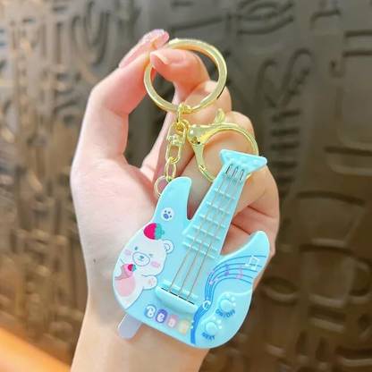 Mr. Auen Mini Guitar Shape Keychain Musical Instrument Keychain For Boys & Girls Key Chain