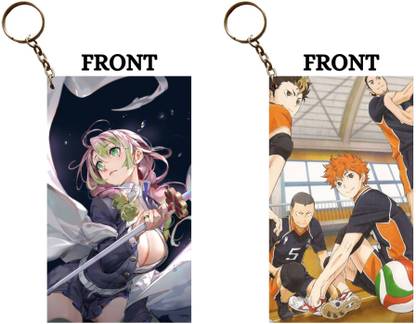 Hariyaali Enterprises LLP MITSURI THE HASHIRA X HINATA AND TEAM GO Unique Style 2 pcs Combo Key Chain