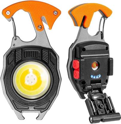 RENESMEE Portable LED Flashlight COB Keychain Emergency Light LED Front Light