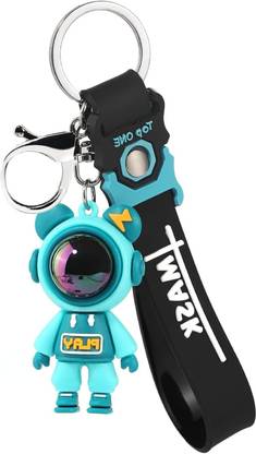 APNA KANHA Astronaut Anime – Space Theme, Cute Cartoon Design with Alphabet Letter Key Chain