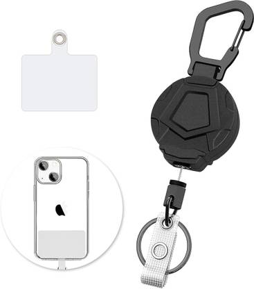 sannidhi Heavy Duty Retractable Keychain with Carabiner Key Chain