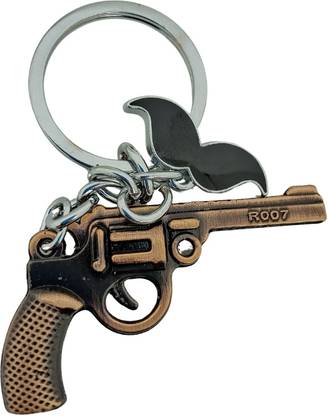 ChalleWale Iconic James Bond Revolver Enamel – Timeless Action Hero Treasure & Durable Key Chain
