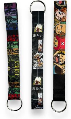 Effort Matters One Piece Anime Lanyard Keychain Set of 3 Key Chain