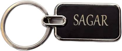 Giftorious Metal Keychain Engraved with Name / Message ( Both Side ), Personalised Keyring Key Chain