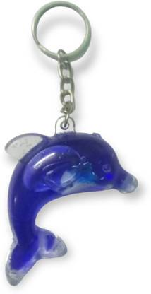 Unick Handicraft Blue colour dolphin design decorative keychain Key Chain