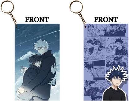 Hariyaali Enterprises LLP GOJO HUGS MEGUMI X MEGUMI MANGA SHOTS Unique Style 2 pcs Combo Key Chain
