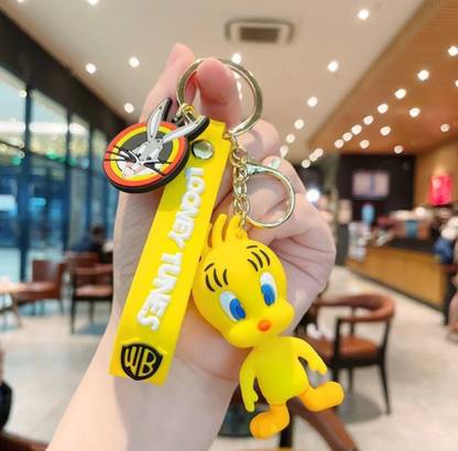 BRX Looney Tunes Tweety Bird Keychain |Strap, Charm & Hook| Key Chain