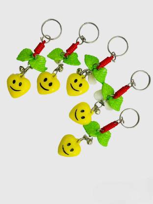 SF FASHION heart emoji keychain set of 5 Key Chain
