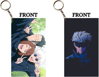 Hariyaali Enterprises LLP Jujutsu Kaisen GETO AND GOJO OLD PHOTOS MEMORIES Unique Style 2 pcs Combo Key Chain