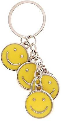 Electro Factory Premium Designer Metal Cute Smiley Key Ring Key Chain