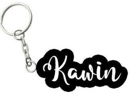 SY Gifts Kawin Black White Name Keychain Key Chain