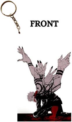 Hariyaali Enterprises LLP Naruto SUKUNA'S HANDS COMING FROM ITADORI SCARY SCENE Anime Key Chain