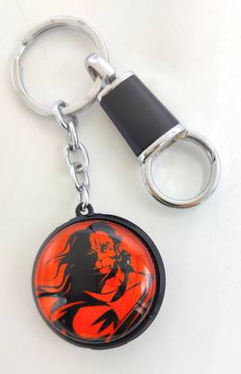 Jdp Novelty Lord Hanuman's Glass Material Keychain with Hook Key Chain